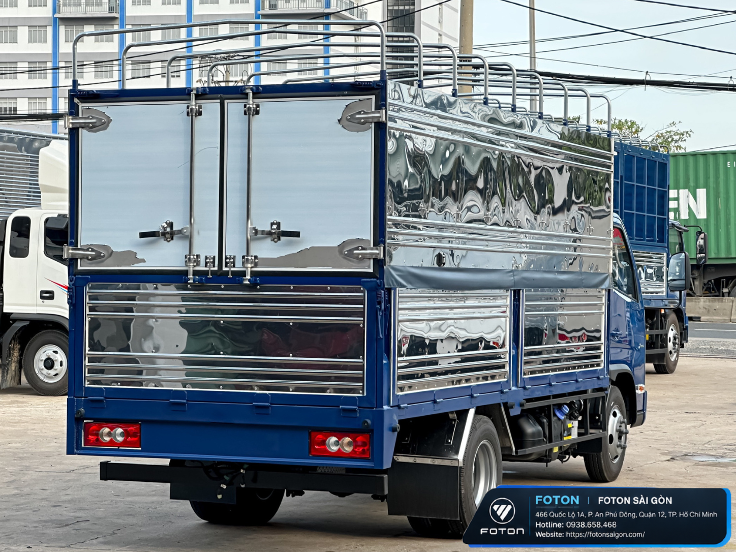 Xe tải Foton Aumark X25 2T4 - 2.4T - 2.4 Tấn - Thùng Bạt Dài 3M7